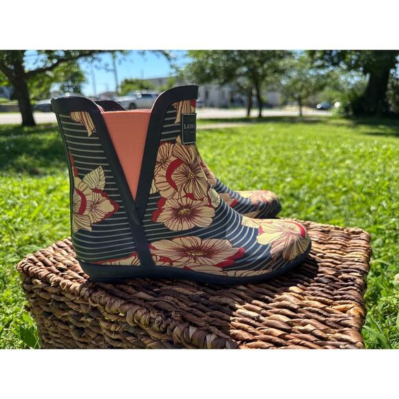 London Fog Picadilly Ankle Rainboots Size 6 - Picture 3 of 8